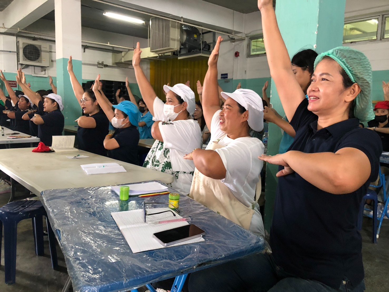 อบรม และซ้อมอพยบหนีไฟ