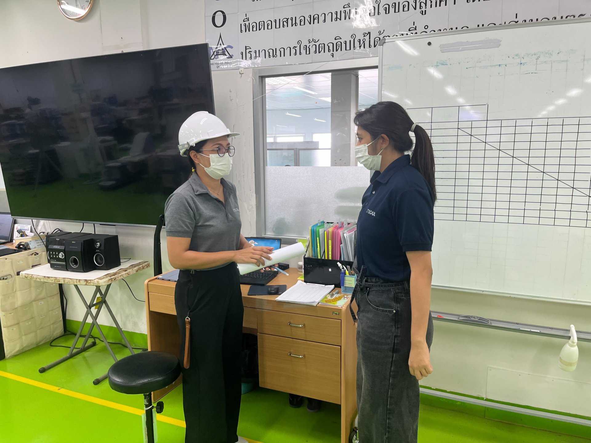 อบรม และซ้อมอพยบหนีไฟ