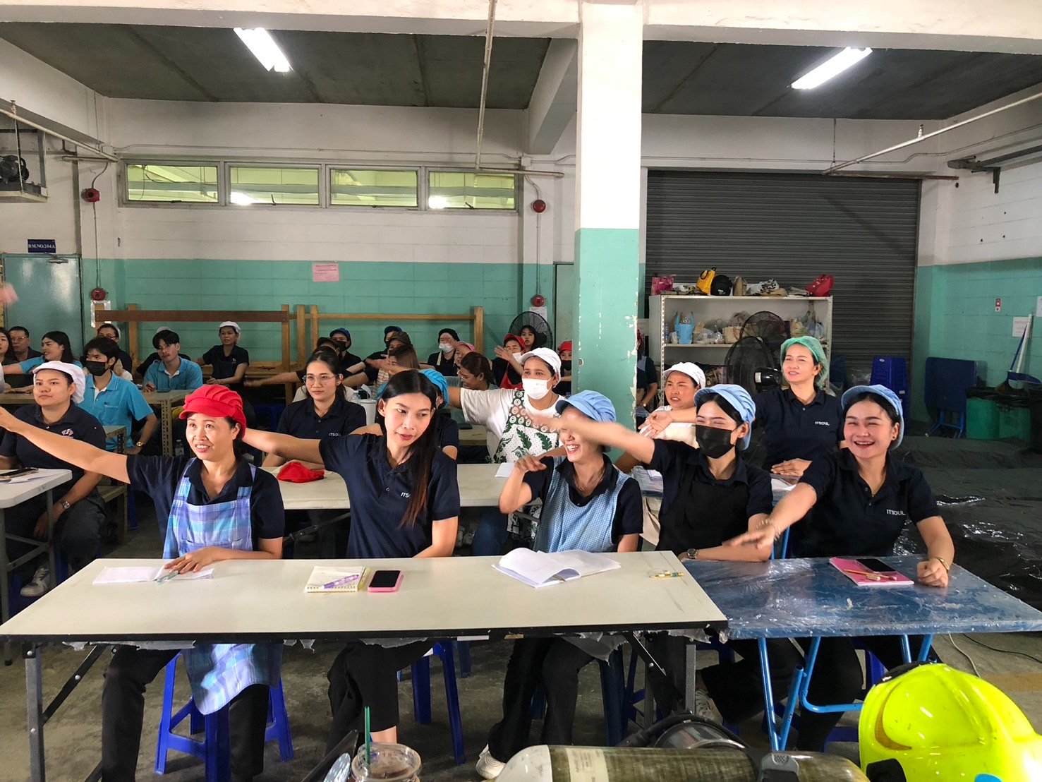 อบรม และซ้อมอพยบหนีไฟ